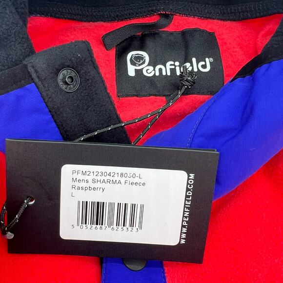 Penfield Men's Size L Raspberry Sharma Fleece Jacket $130 NWT Colorblock - Picture 7 of 8